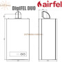 Настінний газовий котел Airfel DigiFEL DUO 24 ☼ KM1-24CE ☼ Закрита камера згоряння ☼ Два роздільні теплообмінники ☼ Турція