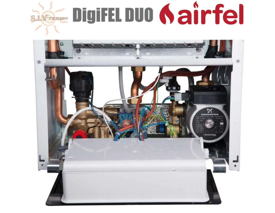 Настінний газовий котел Airfel DigiFEL DUO 24 ☼ KM1-24CE ☼ Закрита камера згоряння ☼ Два роздільні теплообмінники ☼ Турція