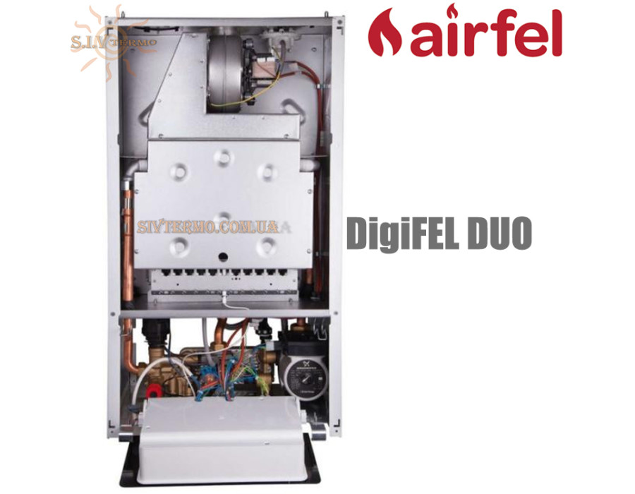 Настінний газовий котел Airfel DigiFEL DUO 24 ☼ KM1-24CE ☼ Закрита камера згоряння ☼ Два роздільні теплообмінники ☼ Турція