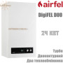 Настінний газовий котел Airfel DigiFEL DUO 24 ☼ KM1-24CE ☼ Закрита камера згоряння ☼ Два роздільні теплообмінники ☼ Турція