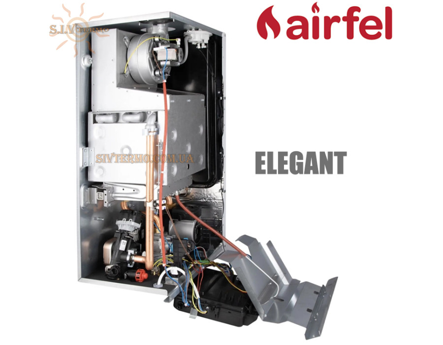 Настенный газовый котел Airfel ELEGANT 24 кВт ☼ Закрытая камера сгорания ☼ Два раздельных теплообменника ☼ Турция 