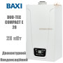 Настенный котел BAXI DUO-TEC COMPACT Е 28 ✓ Стальной теплообменник ✓ двухконтурный ✓ Конденсационный 1:7 ✓ Италия