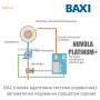 Настінний котел BAXI NUVOLA PLATINUM+ 33 GA ✓ Модуляція потужності 1:10 ✓ Бойлер 40 л ✓ Панель керування THINK ✓ Італія