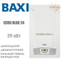 Настінний котел BAXI ECO5 BLUE 24 кВт ✓ Два роздільні теплообмінники ✓ Два контури ✓ Відкрита камера згоряння ✓ Низькотемпературний ✓ II2H3P ✓ Рівень захисту від вологи IPX5D ✓ Італія