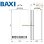 Настінний котел BAXI ECO5 BLUE 24 кВт ✓ Два роздільні теплообмінники ✓ Два контури ✓ Відкрита камера згоряння ✓ Низькотемпературний ✓ II2H3P ✓ Рівень захисту від вологи IPX5D ✓ Італія