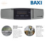 Настенный котел BAXI LUNA3 240i ✓ Два раздельных теплообменника ✓ Двухконтурный ✓ Открытая камера сгорания ✓ Италия