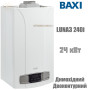 Настенный котел BAXI LUNA3 240i ✓ Два раздельных теплообменника ✓ Двухконтурный ✓ Открытая камера сгорания ✓ Италия