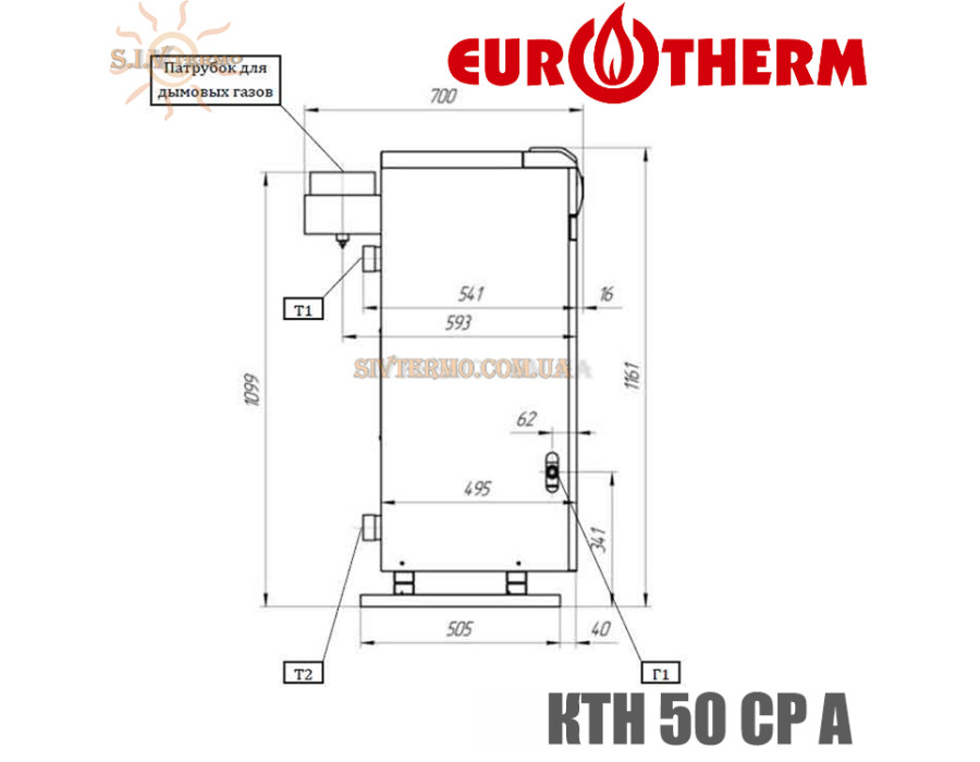 Котел газовый Eurotherm Technology ✓ КТН 50 СР A ✓ Одноконтурный ✓ Открытая камера сгорания ✓ ЭнергоНЕзависимый ✓ Украина - Киев, Чернигов
