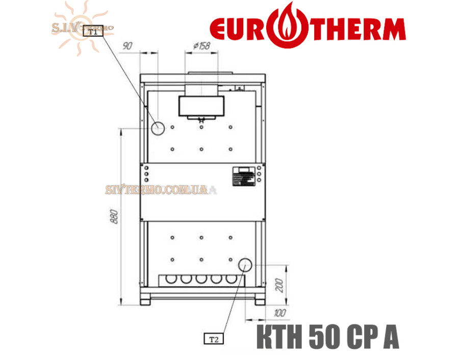 Котел газовый Eurotherm Technology ✓ КТН 50 СР A ✓ Одноконтурный ✓ Открытая камера сгорания ✓ ЭнергоНЕзависимый ✓ Украина - Киев, Чернигов