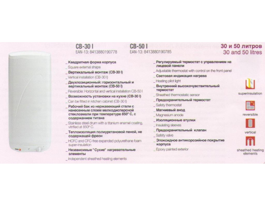 Бойлер Fagor СВ-30 I