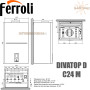 Настенный газовый котел Ferroli DIVATOP D C24 M ☼ Открытая камера сгорания ☼ Wi-Fi управления ☼ Два раздельных теплообменника ☼ Италия