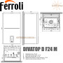 Настенный газовый котел Ferroli DIVATOP D F24 M ☼ Закрытая камера сгорания ☼ Сенсорная панель ☼ Два раздельных теплообменника ☼ Италия