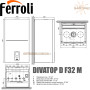 Настенный газовый котел Ferroli DIVATOP D F32 M ☼ Закрытая камера сгорания ☼ Сенсорная панель ☼ Два раздельных теплообменника ☼ Италия