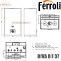 Настенный газовый котел Ferroli Diva D F 37 ☼ Закрытая камера сгорания ☼ ECO/COMFORT ☼ Два раздельных теплообменника ☼ Италия