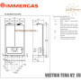 Газовый конденсационный котел IMMERGAS ✓ VICTRIX TERA V2 28 EU ✓ Отопление – 24 кВт, ГВС – 28 кВт ✓ Навесной ✓ Закрытая камера сгорания ✓ Раздельный теплообменник ✓ Италия
