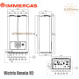 Газовый конденсационный котел IMMERGAS ✓ Victrix Omnia V2 ✓ 20-26 кВт ✓ Навесной ✓ Закрытая камера сгорания ✓ Раздельный теплообменник ✓ Италия