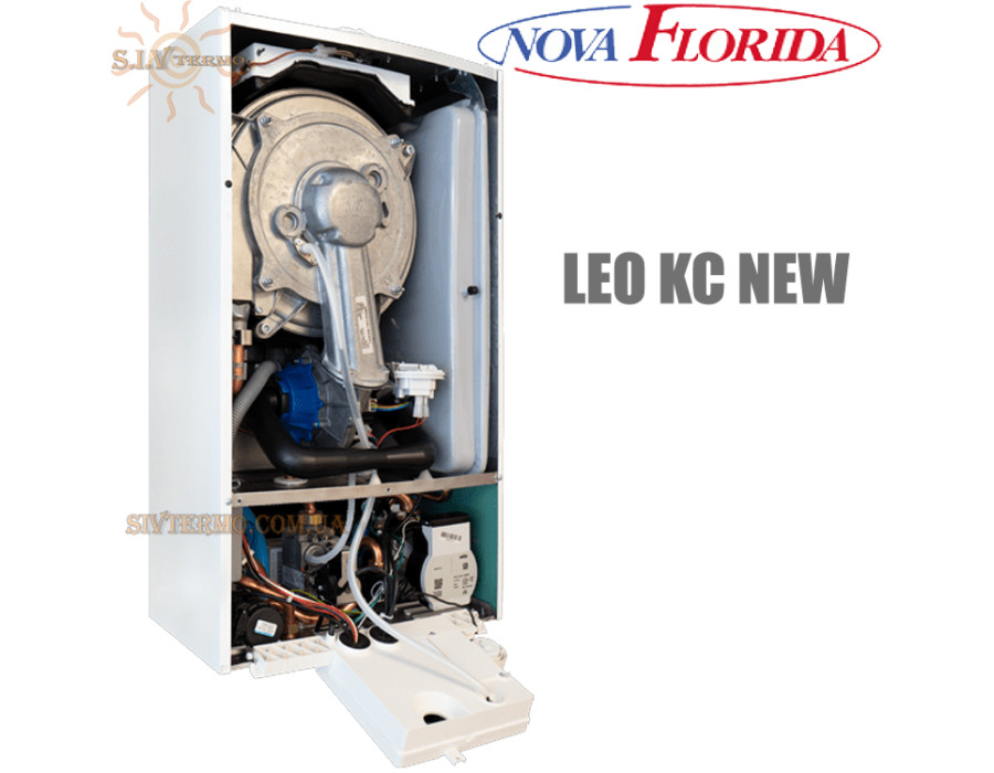 Настенный котел Nova Florida LEO KC NEW 24 ✓ Стальной теплообменник ✓ Двухконтурный ✓ Конденсационный 1:5 ✓ Италия 