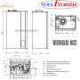 Настінний котел Nova Florida VIRGO KC 24 ✓ Теплообмінник із нержавіючої сталі та технополімерів ✓ Двоконтурний ✓ Конденсаційний 1:9 ✓ Італія