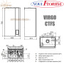 Настенный газовый котел Nova Florida VIRGO CTFS 24 ☼ Закрытая камера сгорания ☼ Сенсорный дисплей ☼ Два раздельных теплообменника ☼ Италия