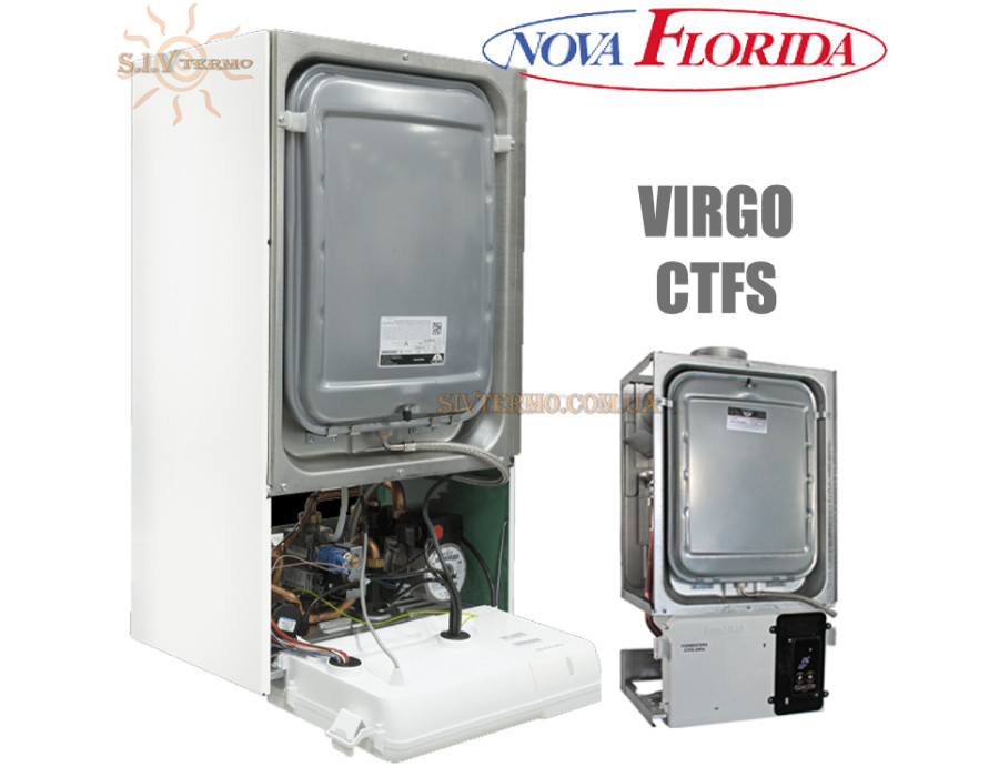 Настенный газовый котел Nova Florida VIRGO CTFS 24 ☼ Закрытая камера сгорания ☼ Сенсорный дисплей ☼ Два раздельных теплообменника ☼ Италия