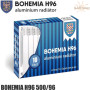 Алюминиевый радиатор отопления Bohemia H96 500/96 ✓ Глубина секции 96 мм ✓ Белый ✓ Чехия-Китай