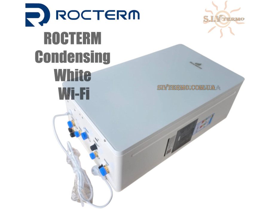 Котел  ROCTERM Condensing White Wi-Fi 24 kw ✓ Настінний ✓ Модуляція 1:5 ✓ Опалення 24 кВт ✓ Двоконтурний ✓ LED-дисплей ✓ Конденсаційний ✓ ROCTERM - Китай
