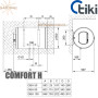 Бойлер Тики ☼  Comfort H 50 V9 ☼ Объем 47 литров ☼ Сухой ТЭН ☼ Горизонтальный монтаж ☼ 2000 Вт ☼ Сербия