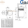 Бойлер Тики Prime 100 ☼ Скрытое управление ☼ Объем 93,4 литров ☼ Накопительный ☼ Навесной ☼ 2000 Вт ☼ Сербия