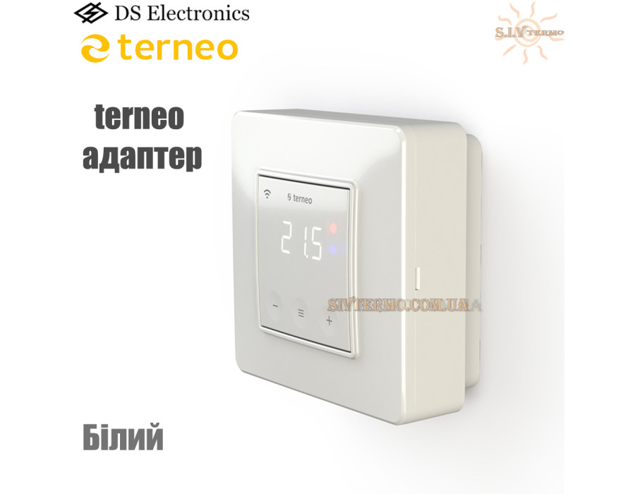 Адаптер terneo ✔ Белый  ✔ Планка ✔ 85 х 81 х 28,5 мм ✔ Монтажный элемент ✔ Тернео Украина