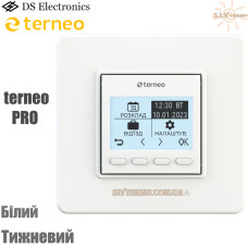 Терморегулятор Terneo PRO Белый (Недельный)