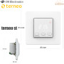 Terneo ST ✔ Цифровой ✔ Белая индикация ✔ Для теплого пола ✔ Для инфракрасных панелей ✔ Для конвекторов ✔ Белый ✔ Тернео Украина