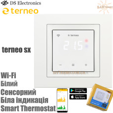 Терморегулятор Terneo SX - Smart Thermostat Белый (Wi-Fi)