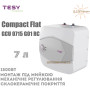 Накопительный бойлер TESY ☼ Под мойкой ☼ Compact Flat ☼ GCU 0715 G01 RC ☼ 7 литров ☼ Производство Болгария