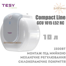 Водонагрівач TESY Compact Line GCU 1015 L52 RC під мийкою