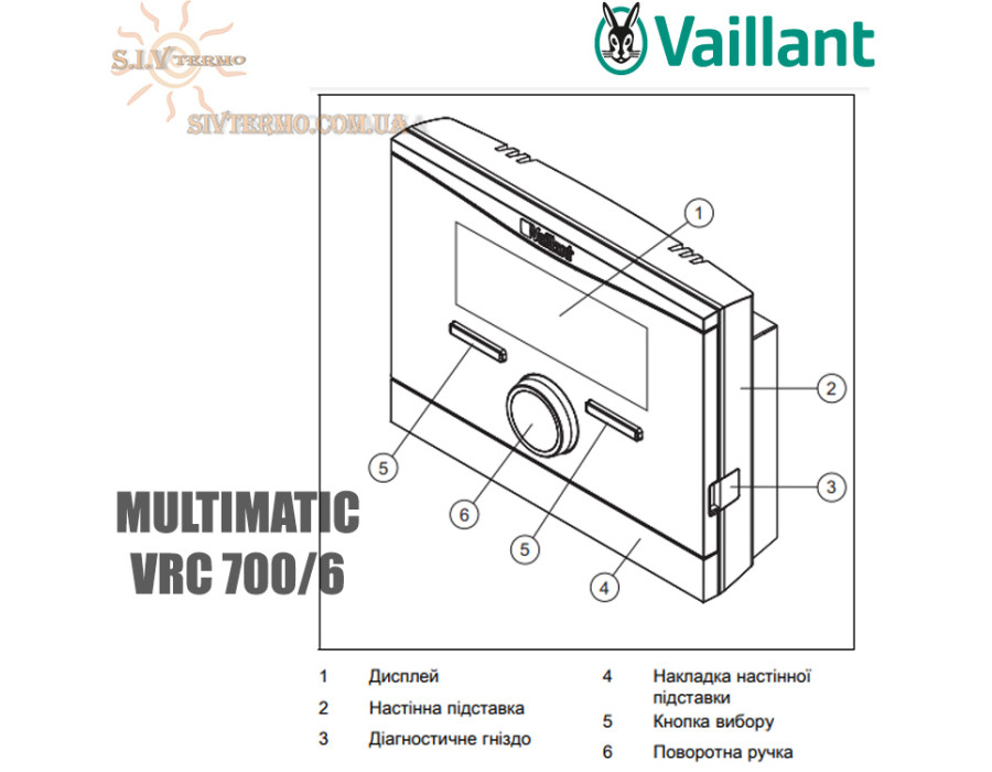 Погодозависимый регулятор Vaillant multiMATIC VRC 700/6 ✔ По температуре наружного воздуха ✔ Дисплей ✓ Германия – Словакия