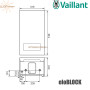 Котел електричний опалювальний Vaillant eloBLOCK ✓ VE24/14 ЕU II (6+6+6+6 кВт) ✓ Настінний ✓ Розширювальний бак ✓ Насос ✓ Словаччина