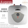 Накопительный бойлер Аристон над мойкой ☼ ANDRIS RS 10U/3 ☼ Подключение сверху ☼ 10 литров ☼ Италия