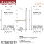 Настенный газовый котел Ariston ALTEAS XС 35 FF NG NEW ☼ Закрытая камера сгорания ☼ Функция «AUTO», «КОМФОРТ» ☼ Два раздельных теплообменника ☼ Италия