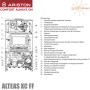 Настенный газовый котел Ariston ALTEAS XС 35 FF NG NEW ☼ Закрытая камера сгорания ☼ Функция «AUTO», «КОМФОРТ» ☼ Два раздельных теплообменника ☼ Италия
