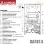 Настінний газовий котел Ariston CARES X 24 CF NG ☼ Відкрита камера згоряння ☼ Два роздільні теплообмінники ☼ Італія