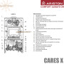 Настенный газовый котел Ariston CARES X 24 FF NG ☼ Закрытая камера сгорания ☼ Два раздельных теплообменника ☼ Италия