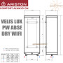Бойлер Аристон ☼ VELIS LUX PW ABSE DRY WIFI 80 ☼ Объем 65 литров ☼ Цвет серый ☼ Установка: вертикальная, горизонтальная ☼ Плоский ☼ 3000 Вт ☼ Италия - Россия