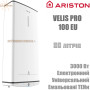Бойлер Аристон ☼ VELIS PRO 100 EU ☼ 80 литров ☼  Эмалированый ТЭН ☼ Вертикальный/горизонтальный ☼ Плоский ☼ 3000 Вт ☼ Италия