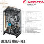 Настенный котел Ariston ALTEAS ONE+ NET 24 ✓ Конденсационный ✓ Двухконтурный ✓ Модуляция 1:10 ✓ Модулированный насос ✓ Италия