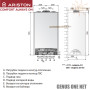 Настенный котел Ariston GENUS ONE NET 24 ✓ Конденсационный ✓ Двухконтурный ✓ Модуляция 1:10 ✓ Отопление и ГВС 24 кВт ✓ Италия