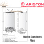 Настінний котел Ariston ✓ Matis Condens Plus ✓ Конденсаційний ✓ Двоконтурний ✓ Теплообмінник: Нержавіюча сталь ✓ Італія