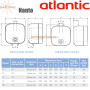 Бойлер Atlantic Nanto ✓ Установка над мийкою ✓ Обсяг бака 10 літрів ✓ Мокрий ТЕН ✓ Форма призми ✓ Накопичувальний ✓ Вертикальний ✓ Таїланд - Україна