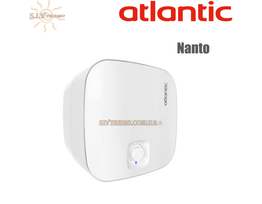 Бойлер Atlantic Nanto ✓ Установка над мийкою ✓ Обсяг бака 10 літрів ✓ Мокрий ТЕН ✓ Форма призми ✓ Накопичувальний ✓ Вертикальний ✓ Таїланд - Україна