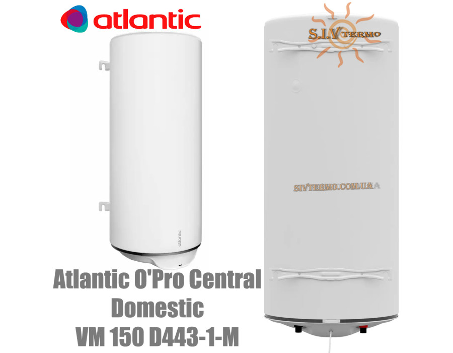 Бойлер Atlantic O'Pro Central Domestic VM 150 D443-1-M ✓ Обсяг 150 літрів ✓ Накопичувальний ✓ Навісний ✓ Єгипет - Україна