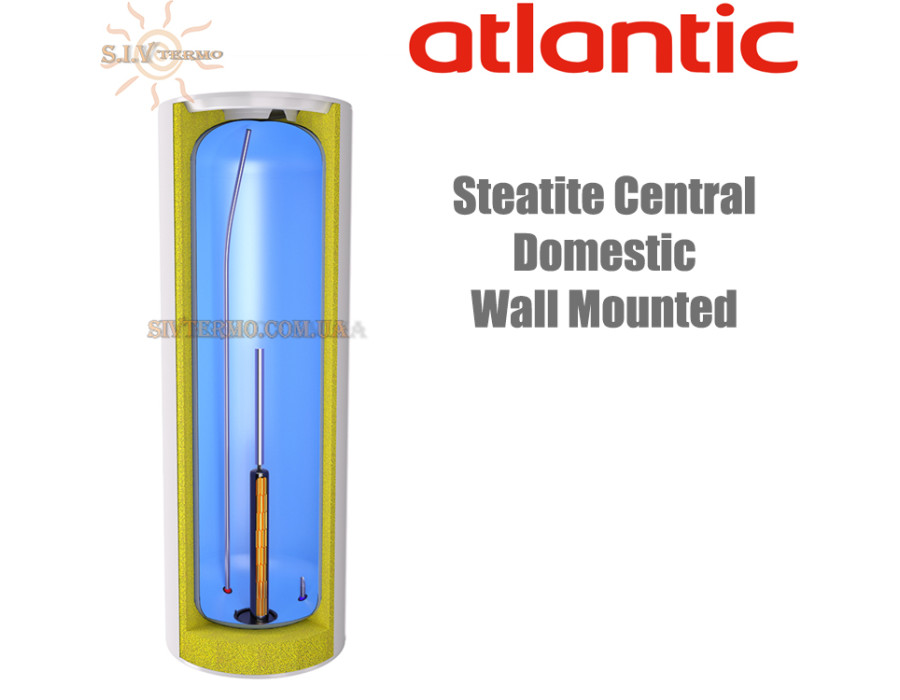 Бойлер Atlantic Steatite Central Domestic Wall Mounted 150 ✓ ES-VM150ME-S (1800W) ✓ Обсяг 150 літрів ✓ Накопичувальний ✓ Навісний ✓ Єгипет - Україна